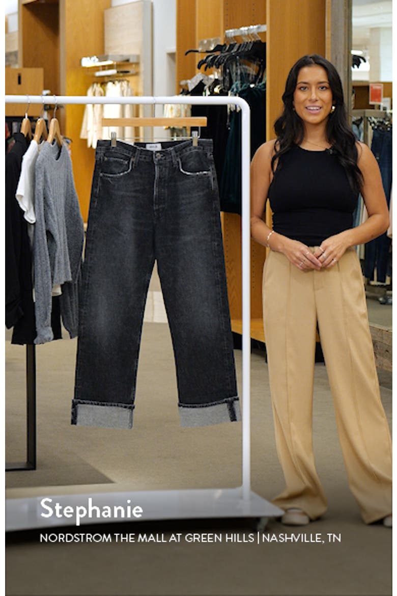 Fran Cuffed Organic Cotton Ankle Straight Leg Jeans video