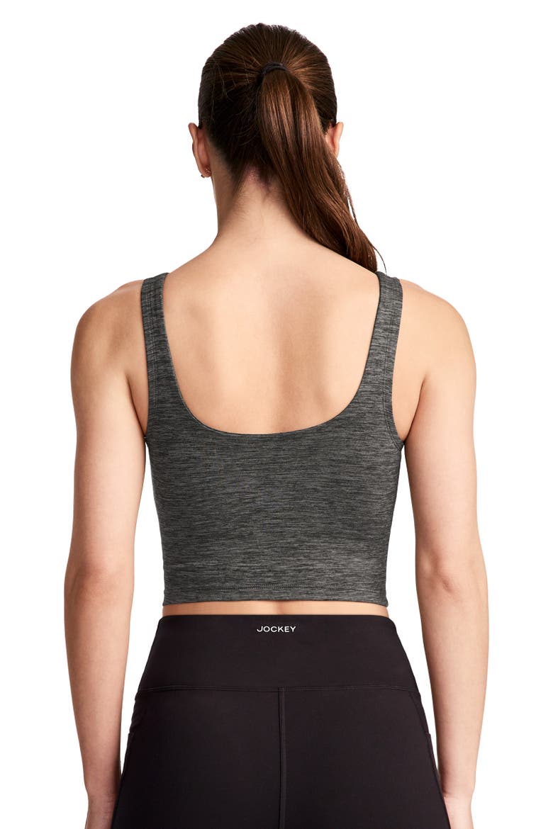 Women's Longline Low Impact Sports Bra, Alternate, color, Black Heather