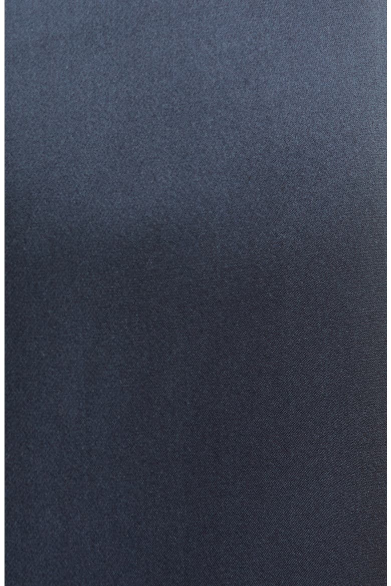 High Waist Wide Leg Silk Pants, Alternate, color, NAVY