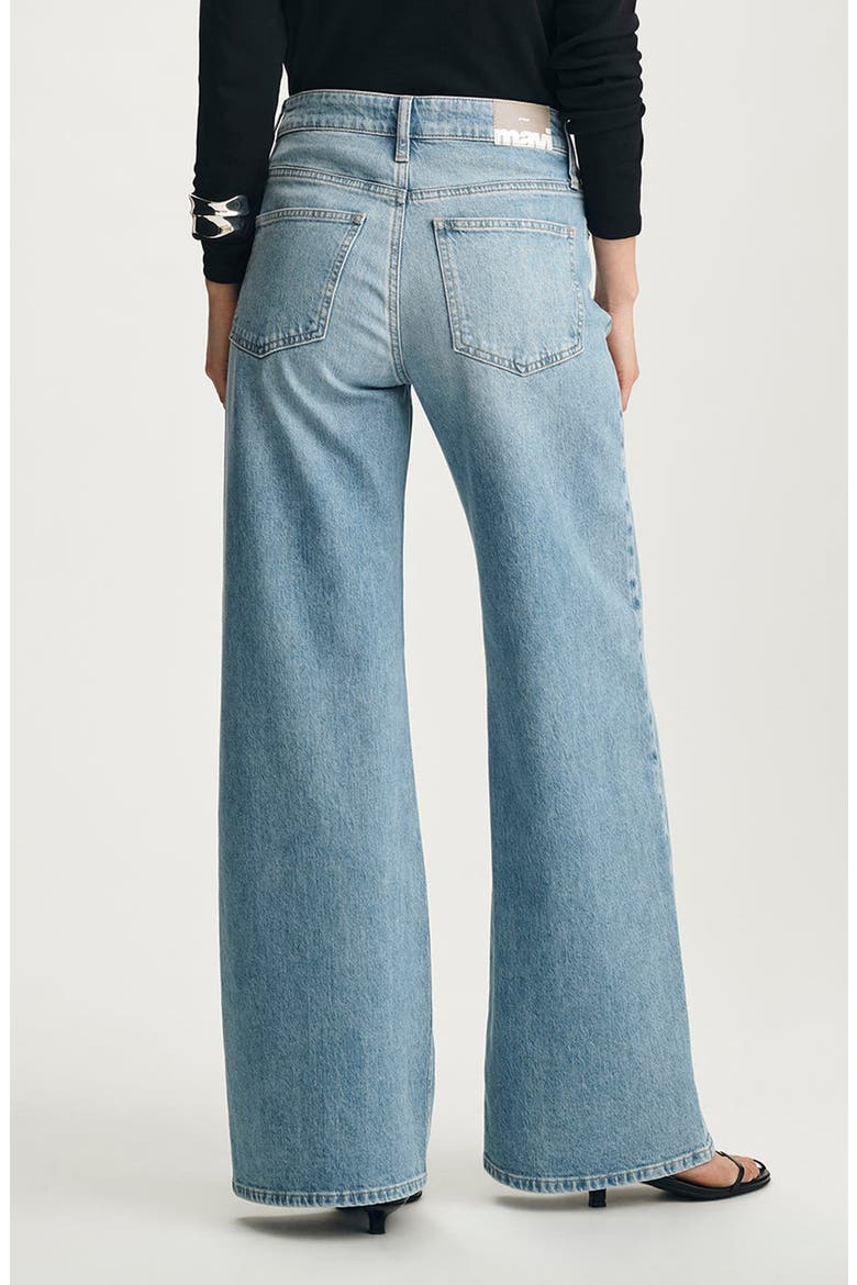 Florida High Waist Wide Leg Jeans, Alternate, color, BLEACHED CLASSIC BLUE
