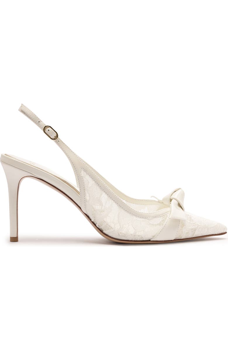 Alexandre Birman Clarita Classic Pointed Toe Slingback Pump, Alternate, color, Off White/ Ivory