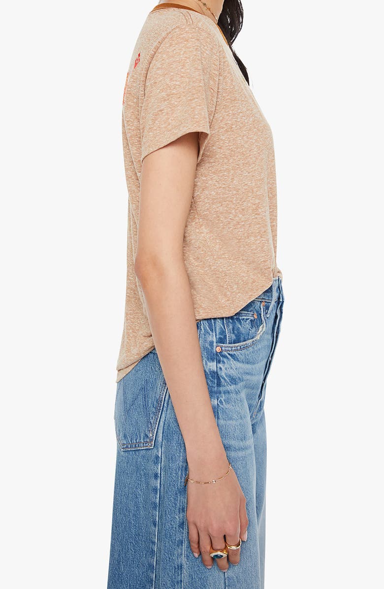 MOTHER The Boxy Goodie Goodie Appliqué Better Luck Graphic T-Shirt, Alternate, color, Monks Robe Shine On