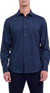 Bugatchi James OoohCotton® Herringbone Button-Up Shirt