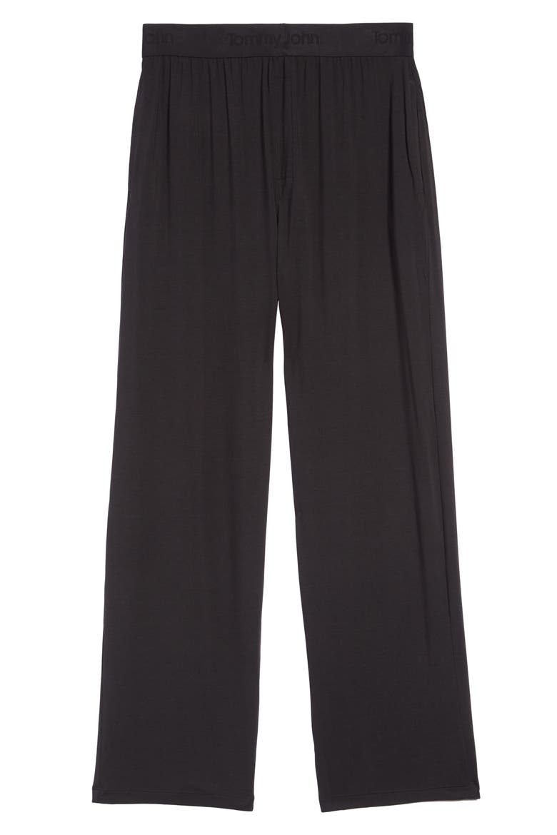 Second Skin Pajama Pants, Alternate, color, BLACK