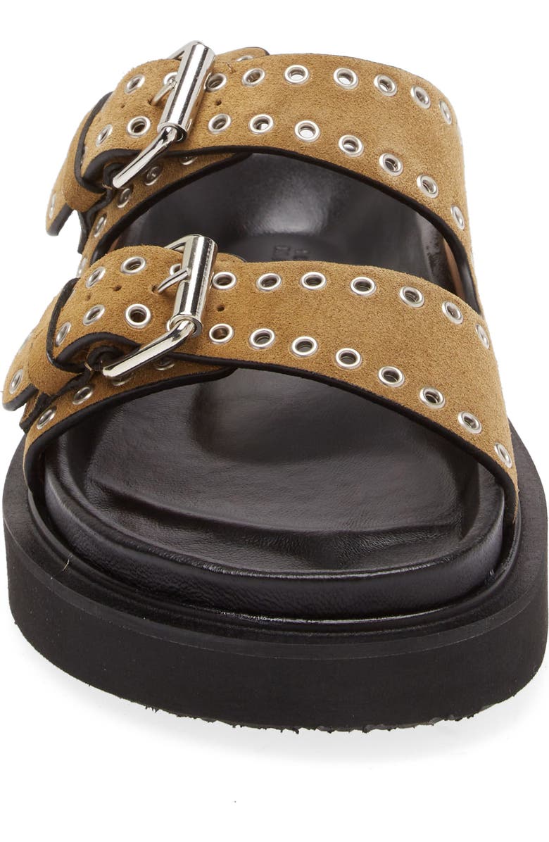 Isabel Marant Lennya Studded Slide Sandal, Alternate, color,