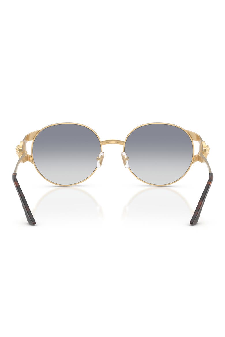 54mm Round Sunglasses, Alternate, color, GOLD VERSACE/ HAVANA/ BLUE