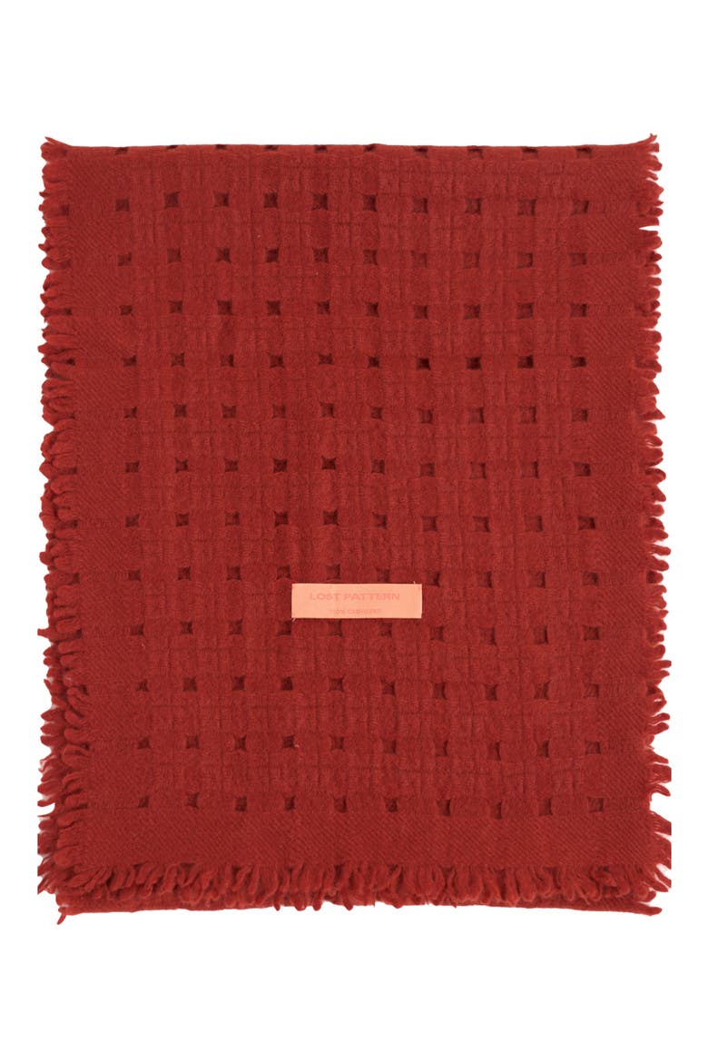 Pixie Cashmere Scarf, Alternate, color, RED