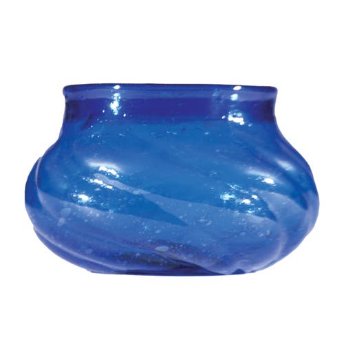 Storied Home Hand-blown Twisted Glass Tealight/votive Holder, Blue