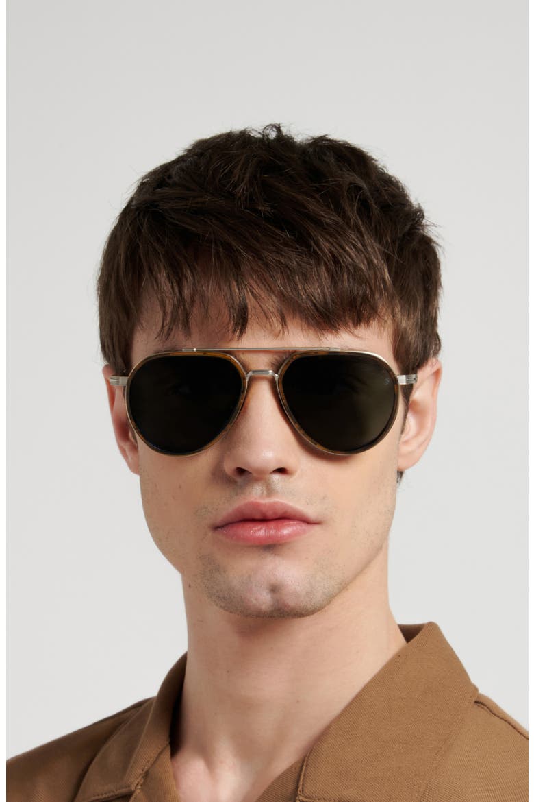 57mm Pilot Sunglasses, Alternate, color, 09CI-8Z