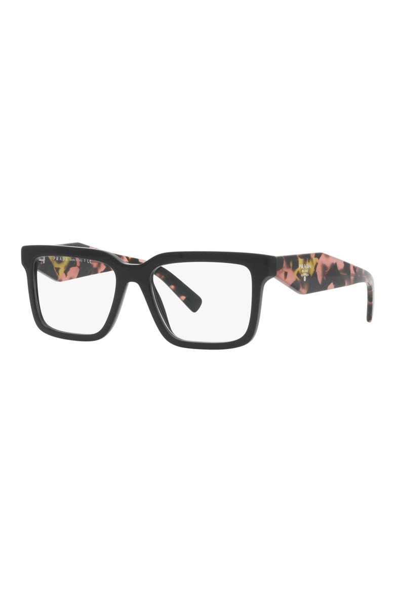 54mm Square Optical Glasses, Alternate, color, BLACK
