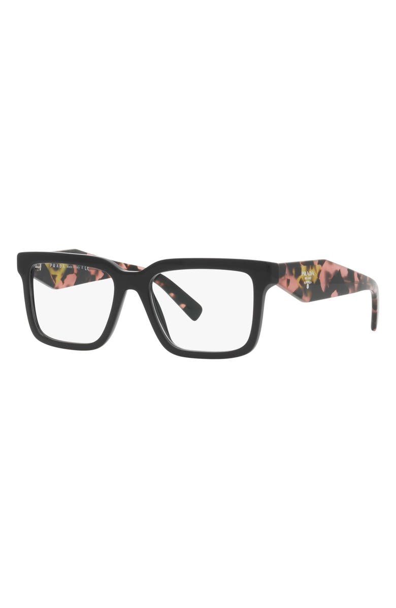 Prada 54mm Square Optical Glasses, Alternate, color, 