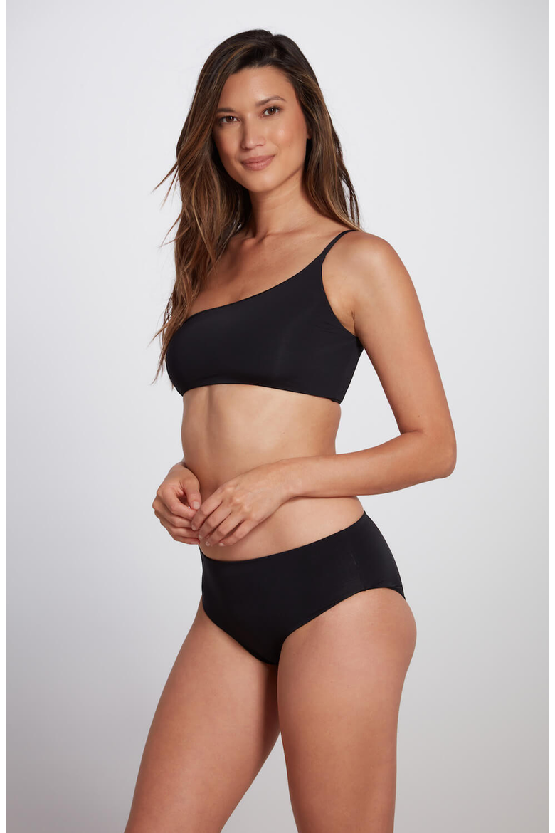 Mid-Rise Hipster Bikini Bottom, Alternate, color, Black
