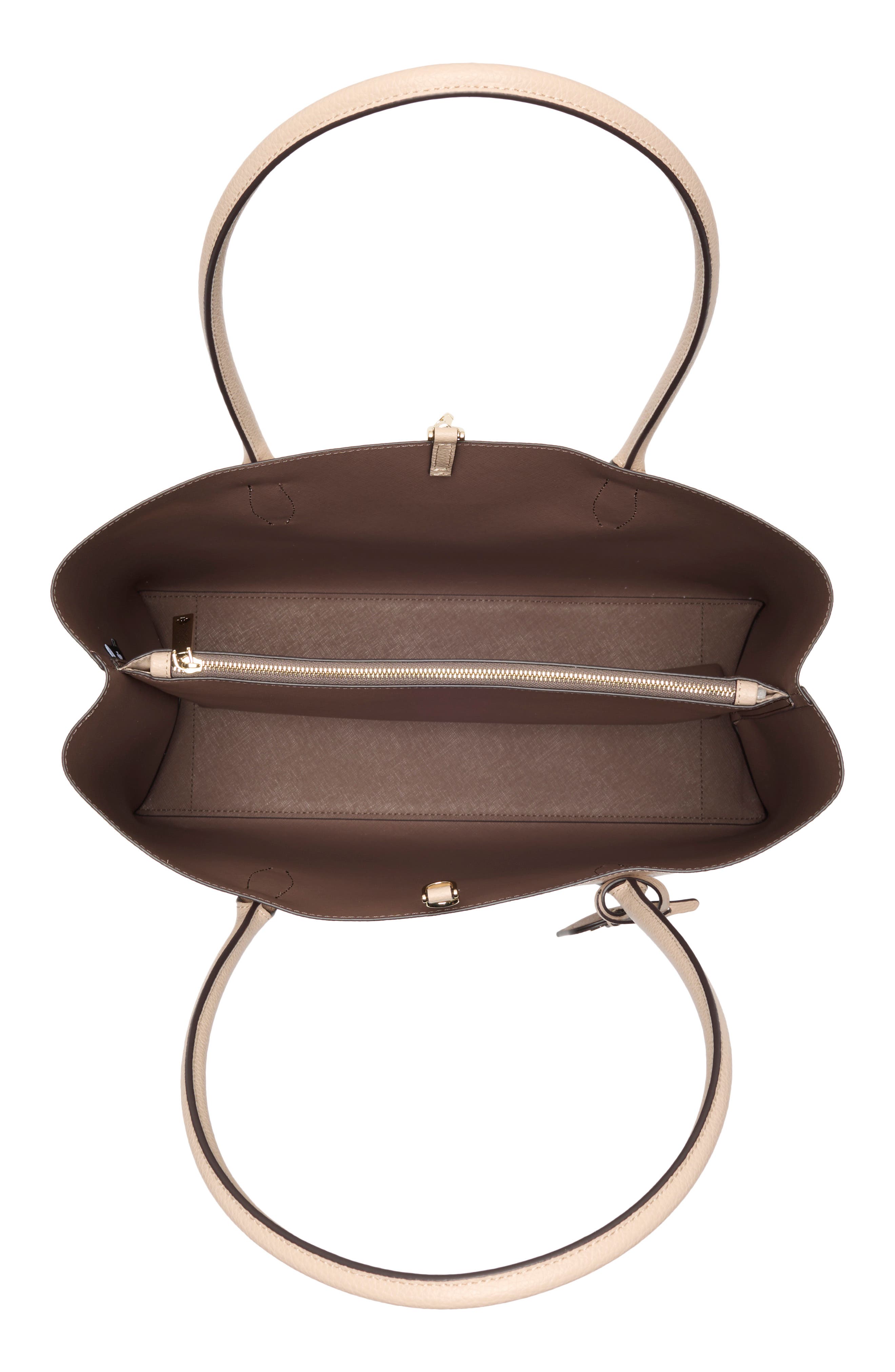 Kate Spade New York eva leather tote, Alternate, color, Warm Beige