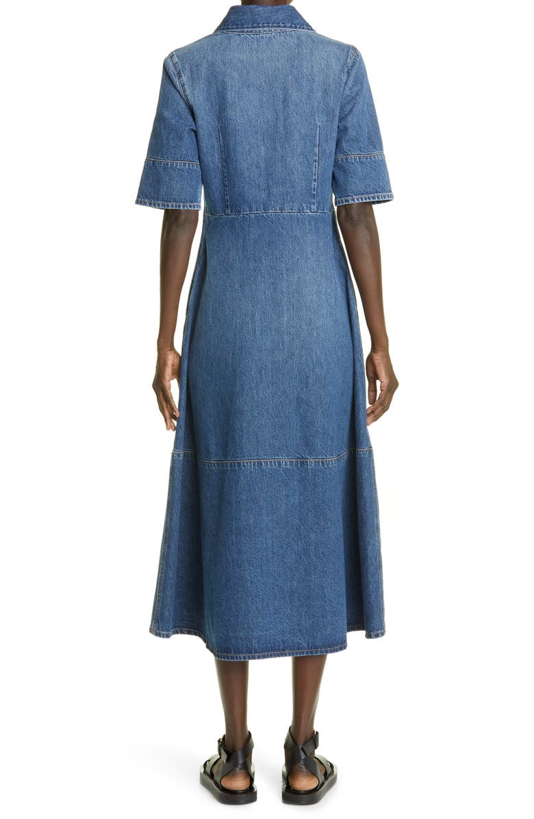 CO Paneled Cotton Denim Shirtdress, Alternate, color, 