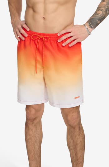 【SALE★送関込】DKNY Core Volley Ombre Swim Trunks DKNY Core Volley Ombré Swim Trunks | Nordstromrack