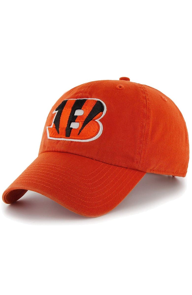 '47 Mens Cincinnati Bengals '47 Brand Orange Cleanup Adjustable Hat, Alternate, color, Orange
