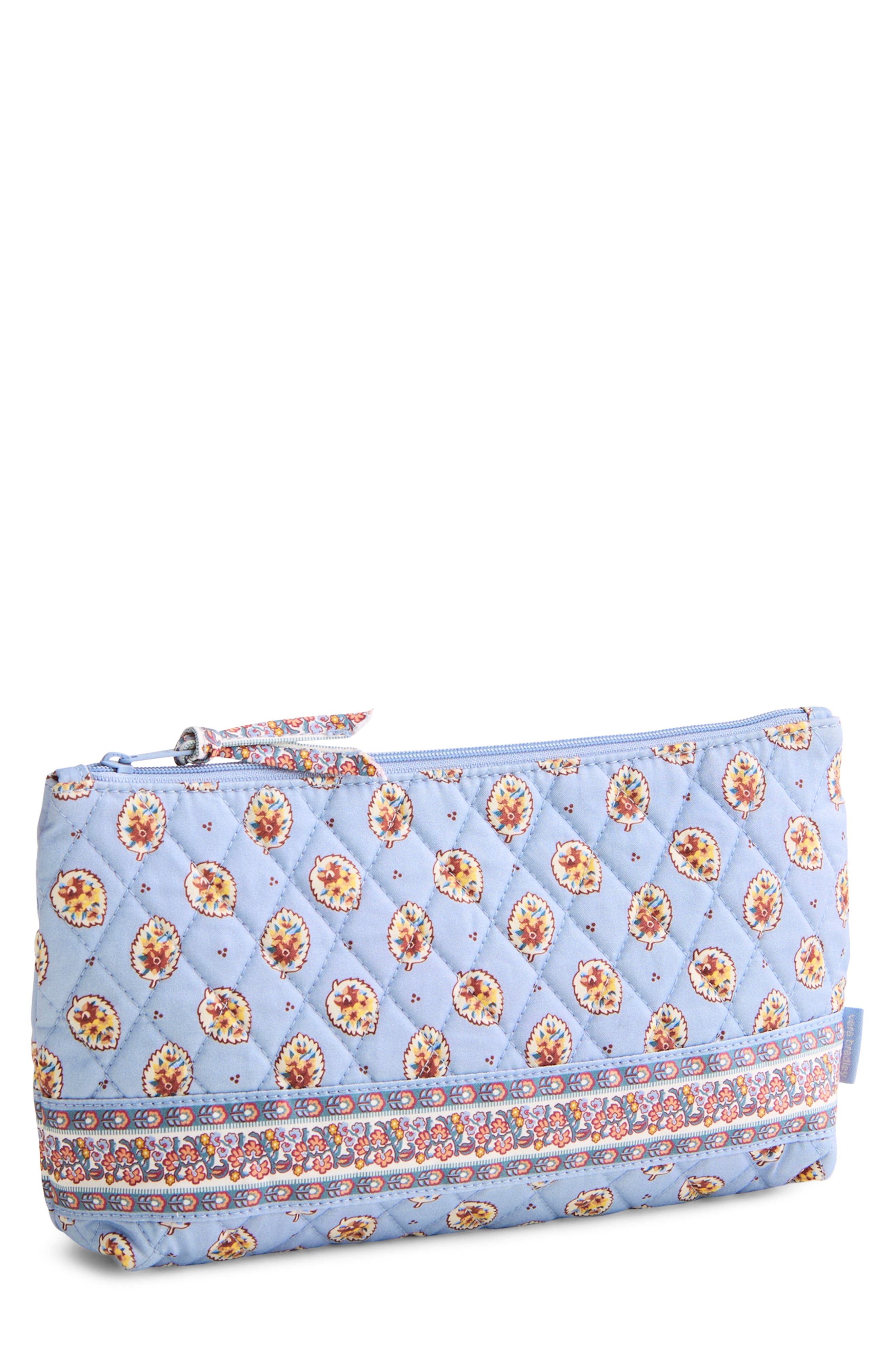Medium Pouch, Main, color, BLUE LEAF