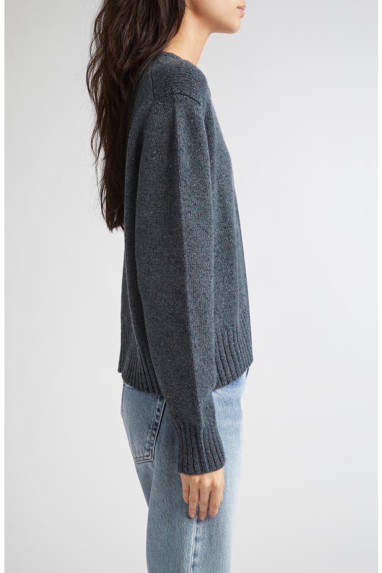 Relaxed Fit Cashmere Donegal Sweater, Alternate, color, STORM DONEGAL