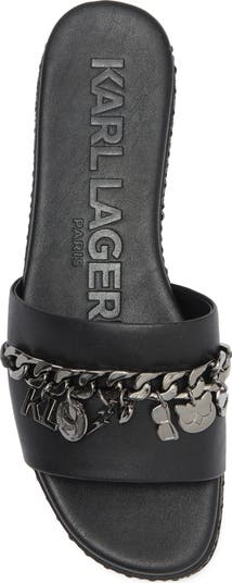 Basia Charm Chain Slide Sandal