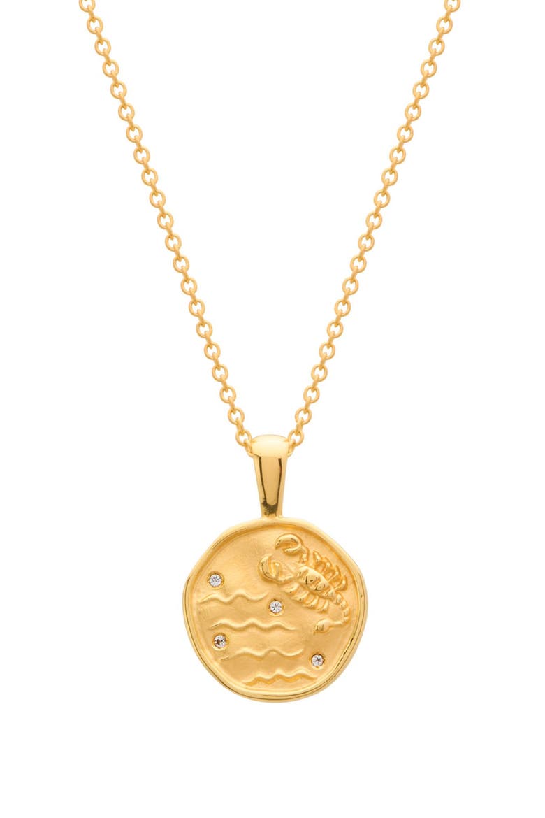 Scorpio Necklace, Main, color, Yellow Gold