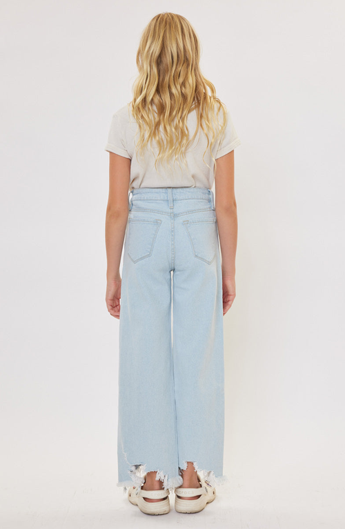 Kancan Zendaya High Rise Wide Leg Jeans In Blue