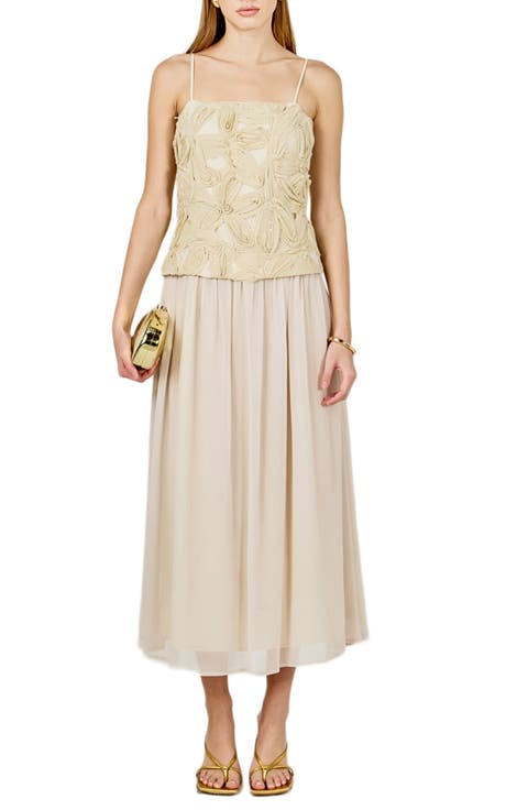 Floral Pattern Sleeveless Maxi Dress