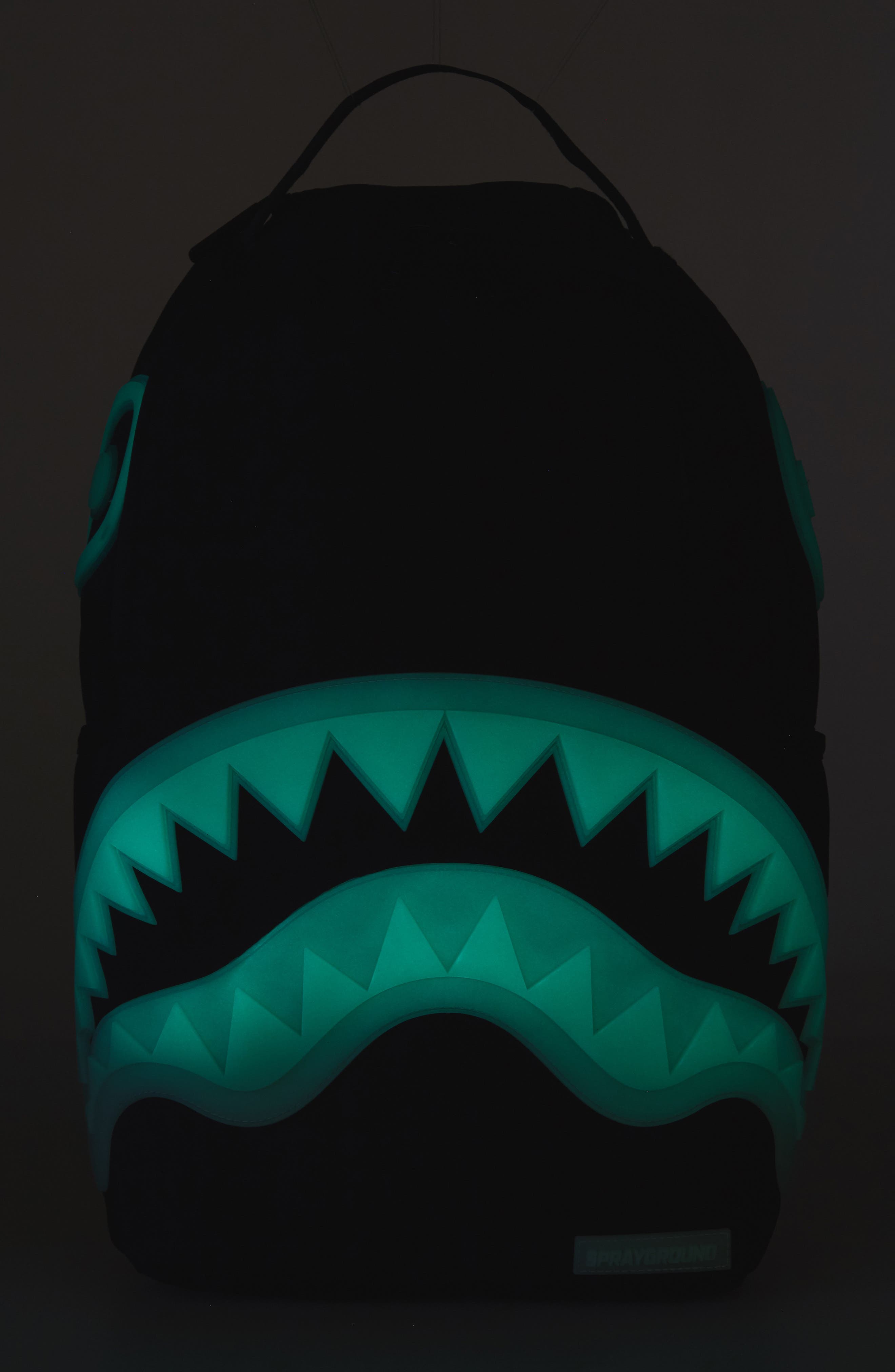 Sprayground Glow in the Dark Shark Backpack, Alternate, color, 