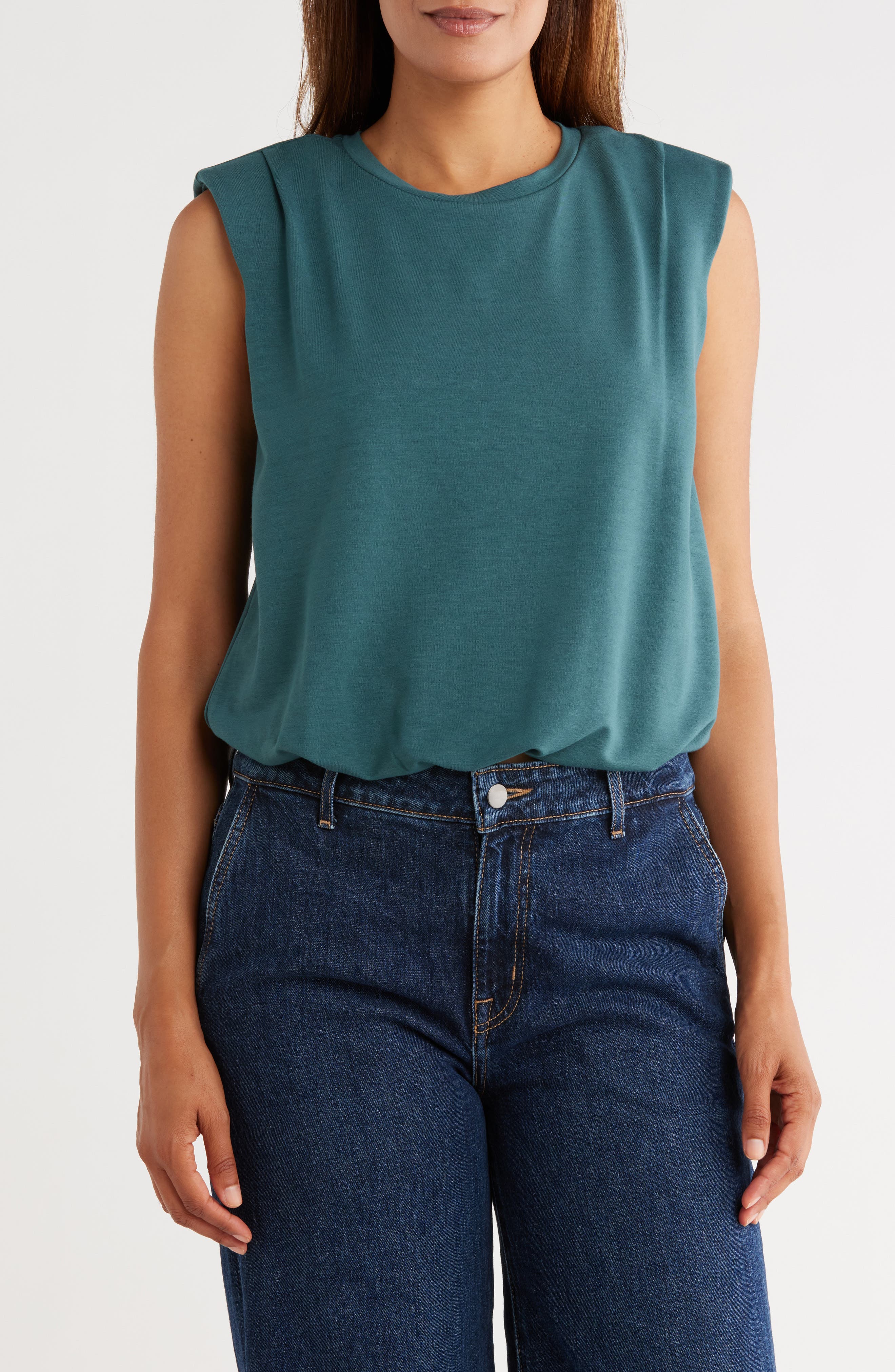 DR2 by Daniel Rainn Bubble Hem Muscle Tank