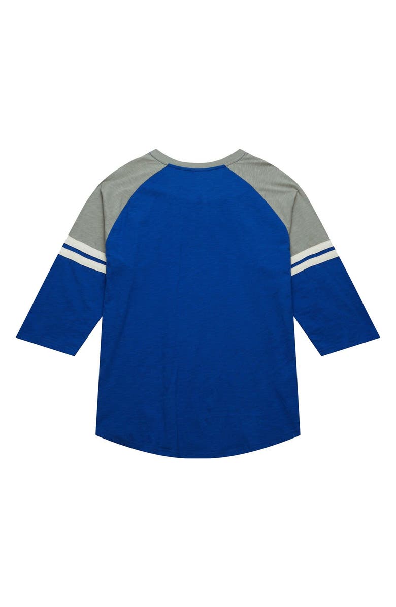 Mitchell & Ness Men's Mitchell & Ness Royal Los Angeles Dodgers Cooperstown Collection Legendary Raglan Slub Henley 3/4-Sleeve T-Shirt, Alternate, color, Royal