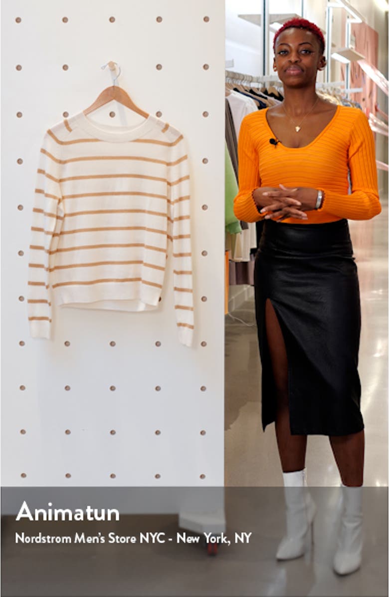 Striped Wool & Cashmere Blend Sweater, sales video thumbnail