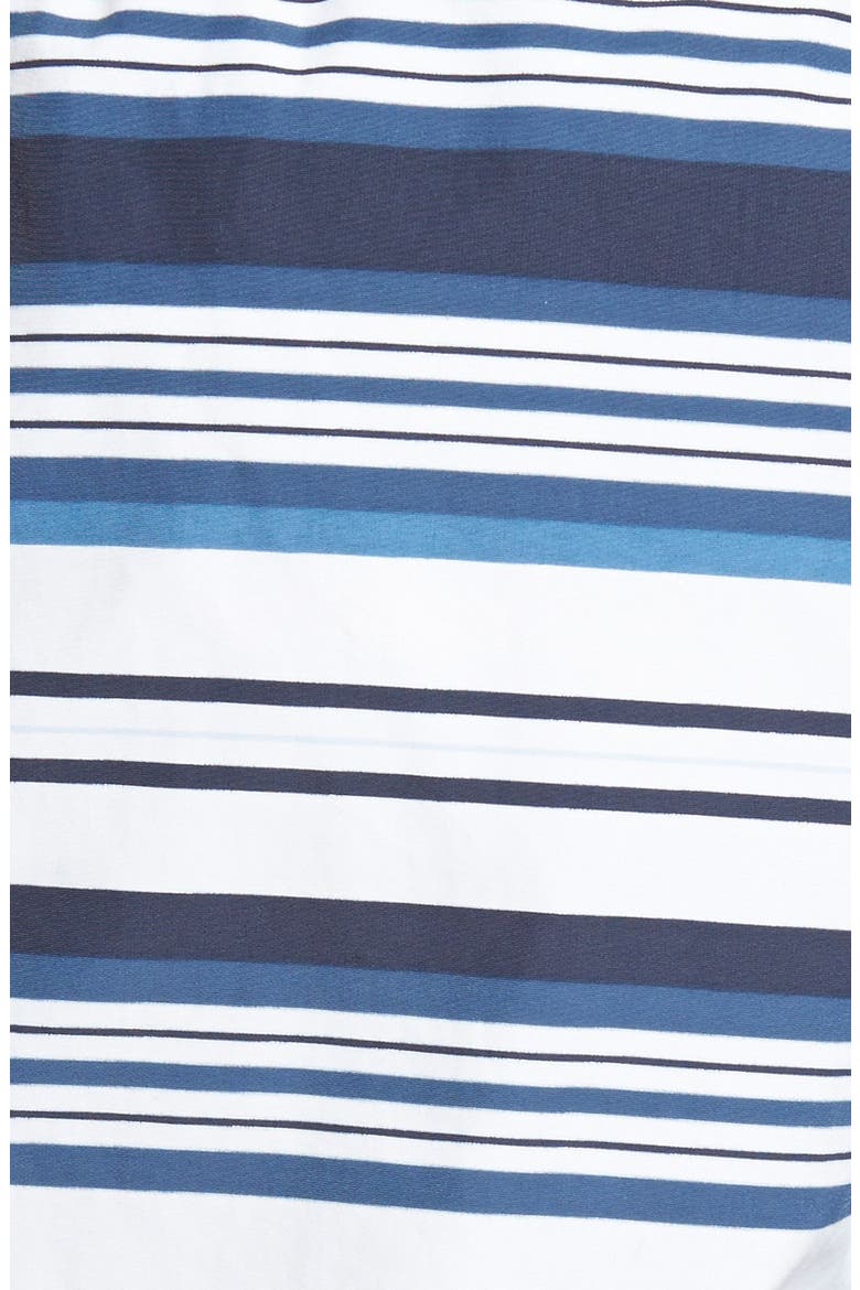 Stripe Poplin Swim Trunks, Alternate, color, NAVY/ WHITE