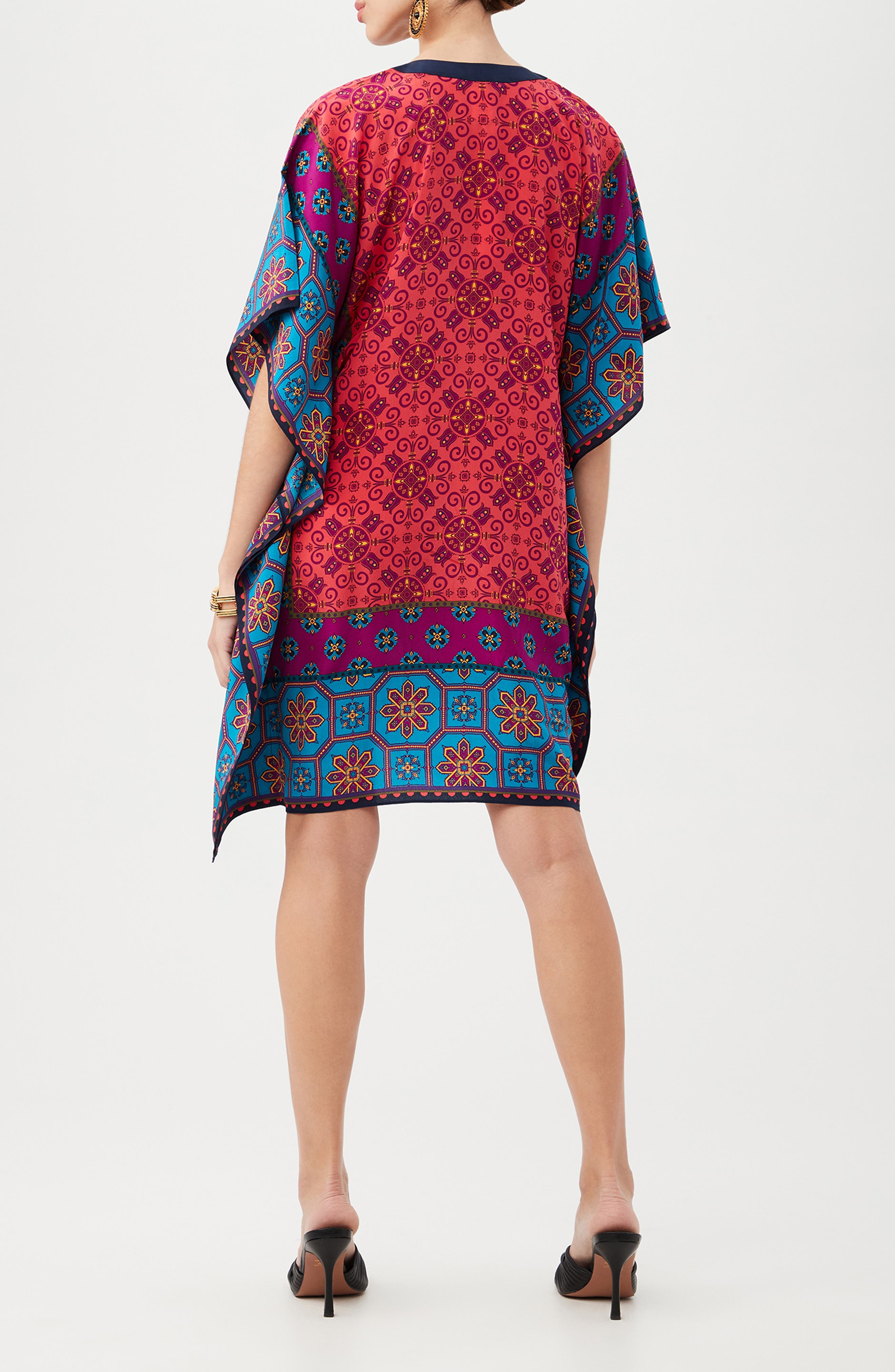 Theodora Silk Caftan Dress - image 2