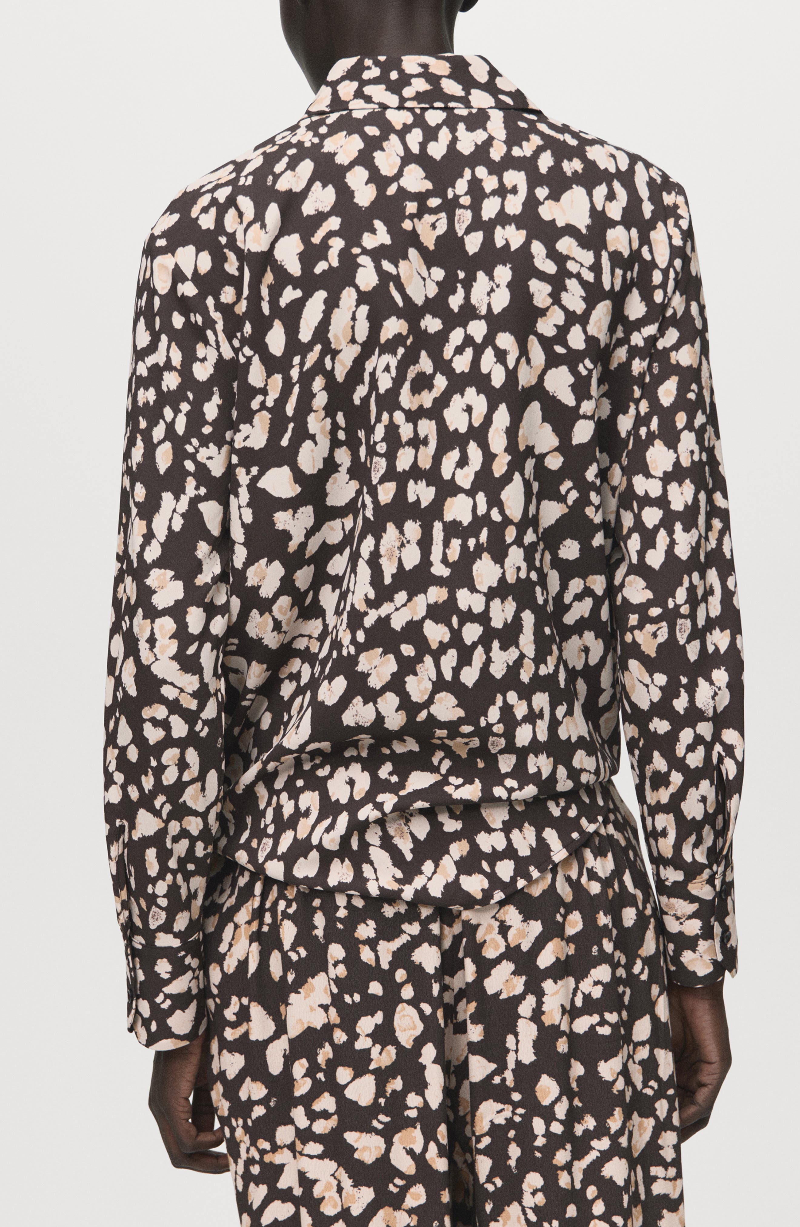 Dot Print Button-Up Shirt - image 4