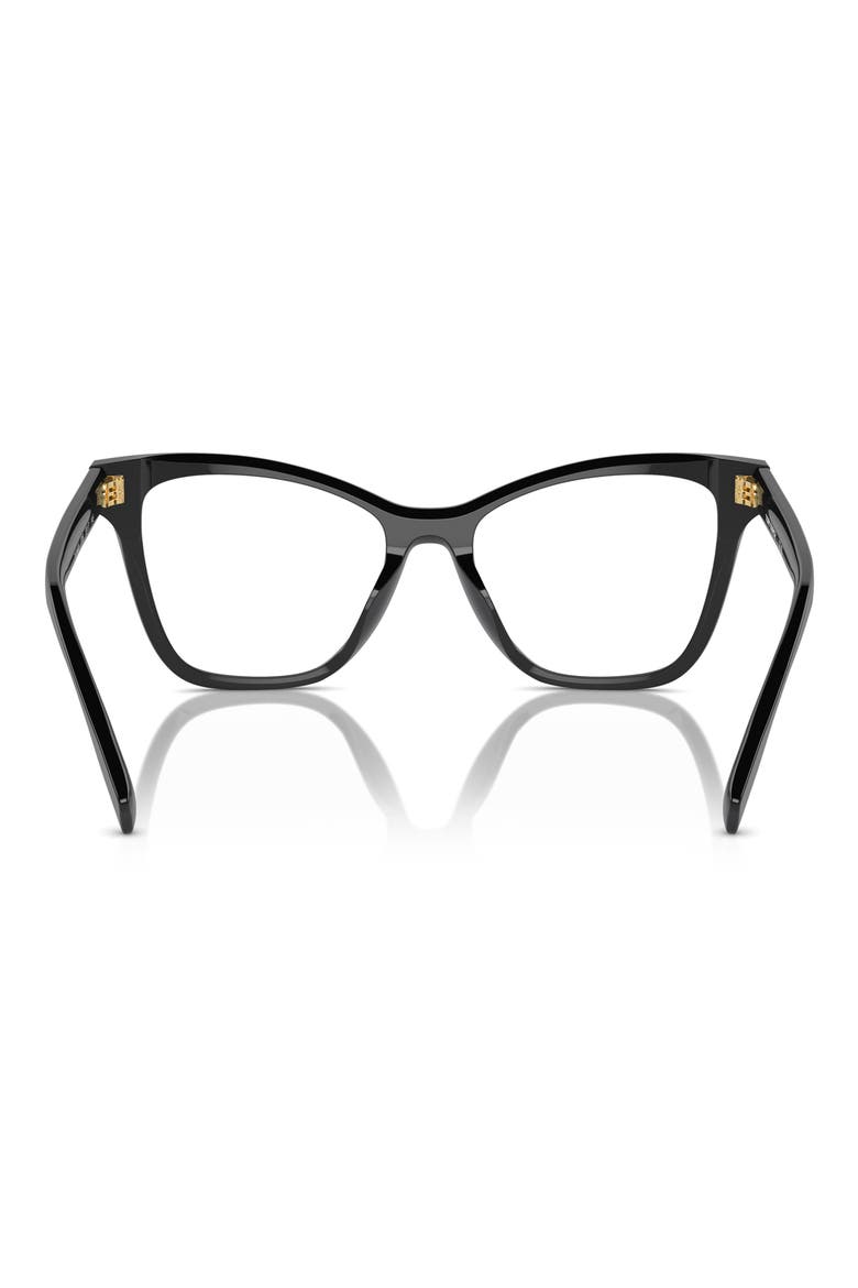 53mm Cat Eye Optical Glasses, Alternate, color, MATTE BLACK