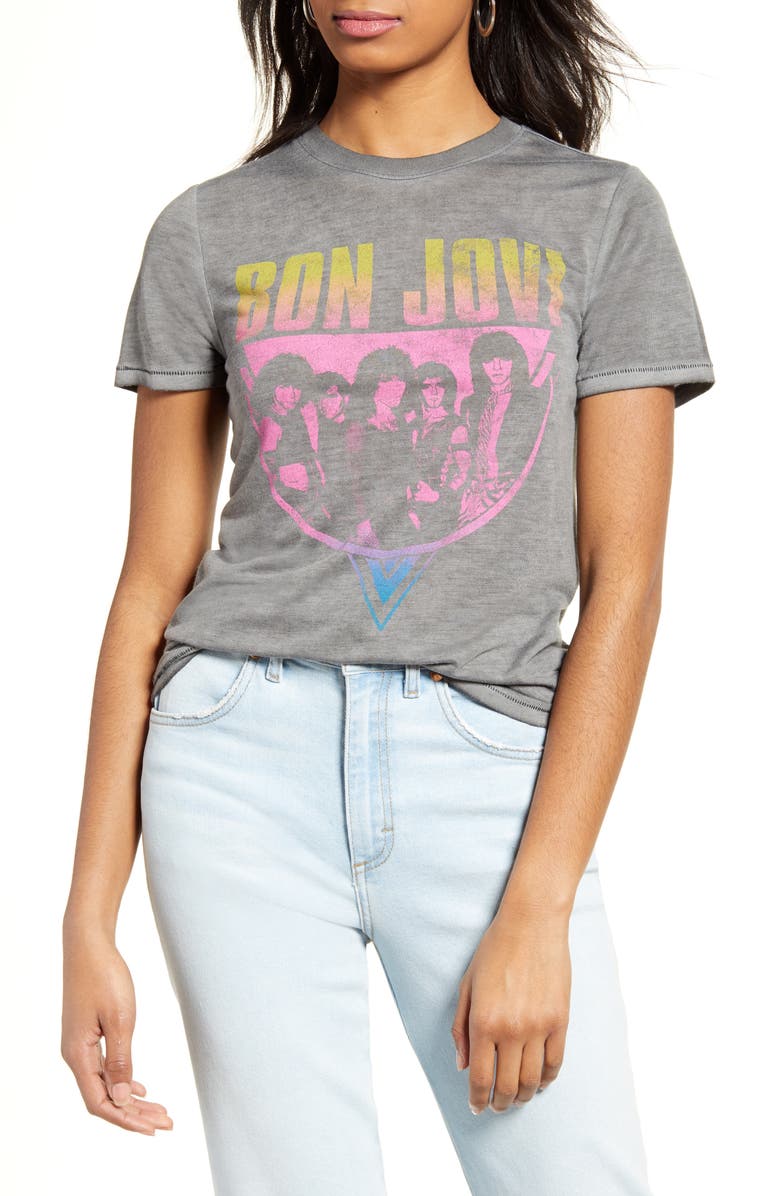 Vinyl Icons Bon Jovi Graphic Tee, Main, color, 