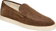 Brunello Cucinelli Chevron Embossed Suede Loafer