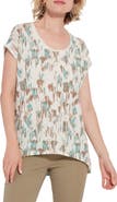 Lysse ́ Classic Print Stretch Linen T-Shirt