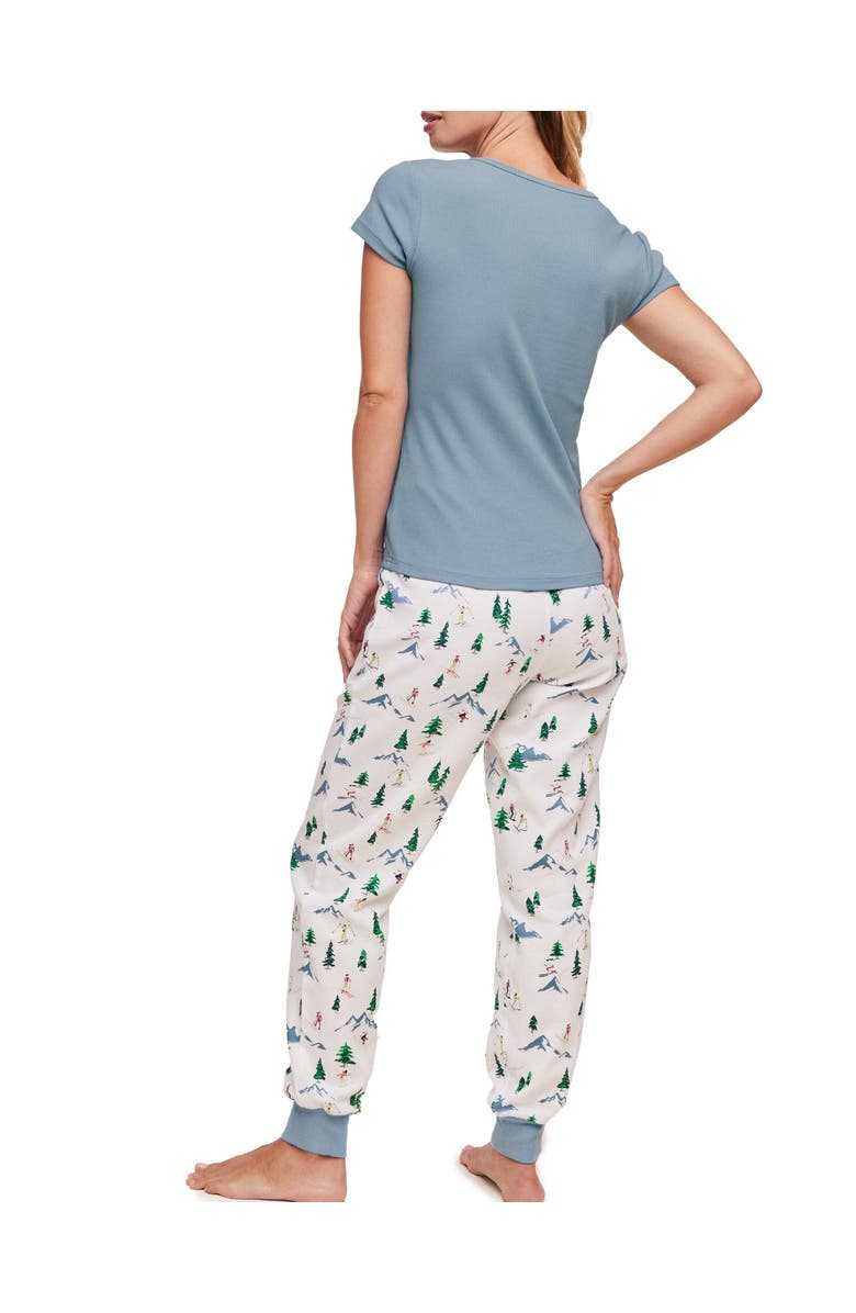 Adore Me Caileigh T-Shirt & Joggers Pajama Set, Alternate, color, 