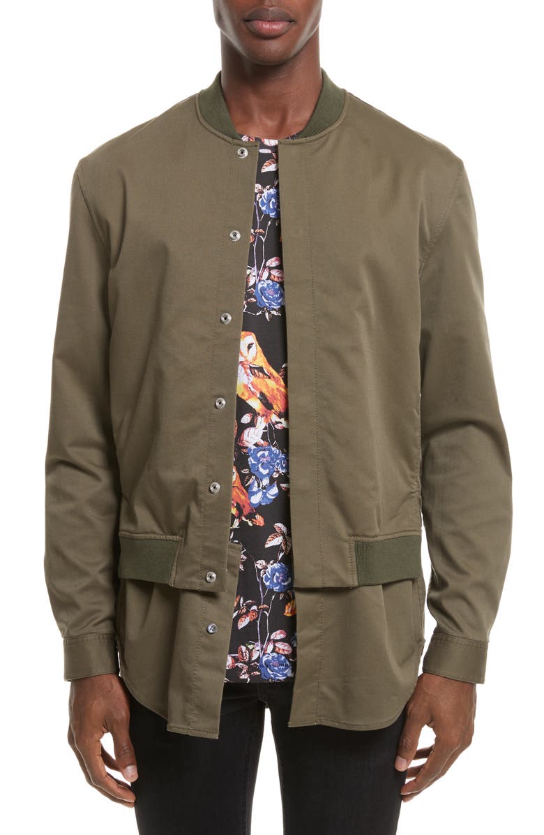 3.1 Phillip Lim Bomber Shirt Jacket, Main, color, 