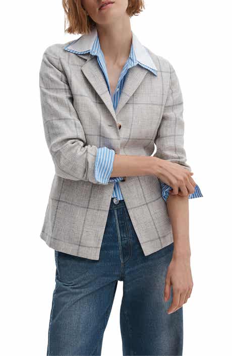Chappell Plaid Linen Blazer