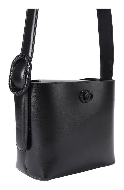 Kurt Geiger London Small Chelsea Leather Bucket Bag In Black