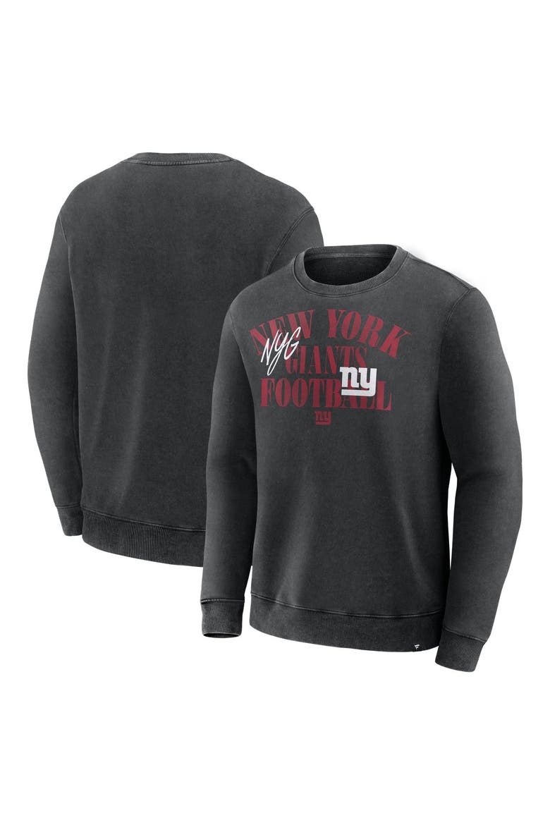 Men's Fanatics Black New York Giants Halftime Lead Relaxed Heavyweight French Terry Sweatshirt, Main, color, Black