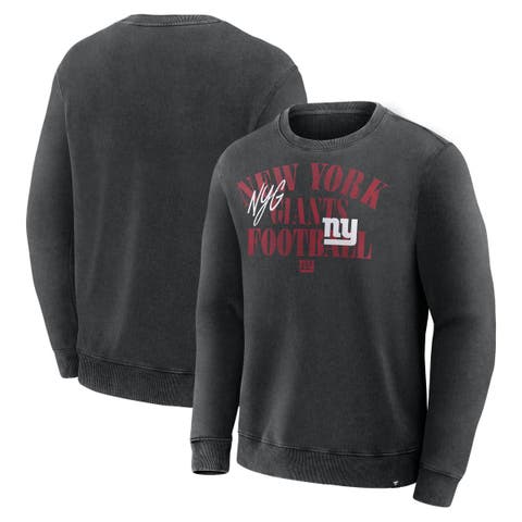 Men's Fanatics Black New York Giants Halftime Lead Relaxed Heavyweight French Terry Sweatshirt