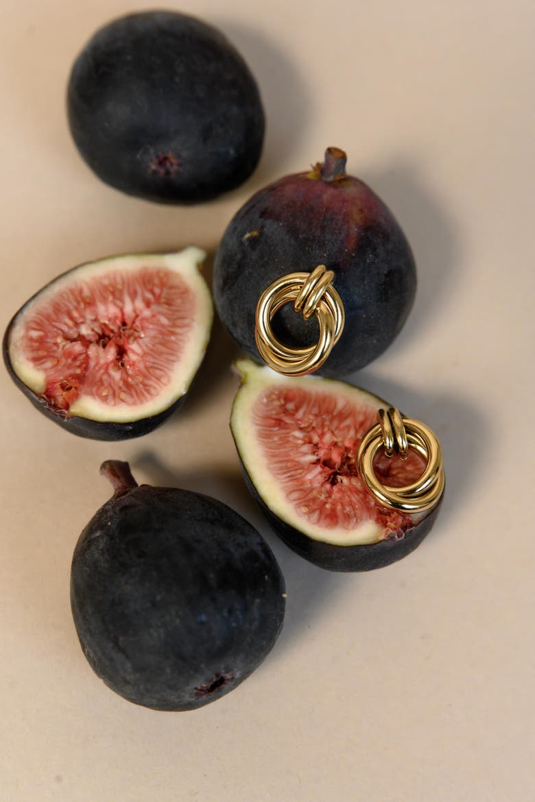 Mini Lucia Earrings, Alternate, color, Gold