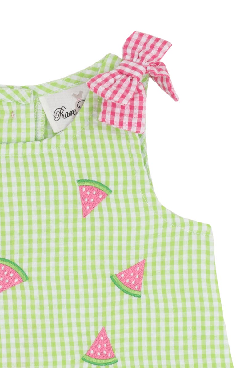 Rare Editions Melon Seersucker Tank & Shorts Set, Alternate, color, Lime