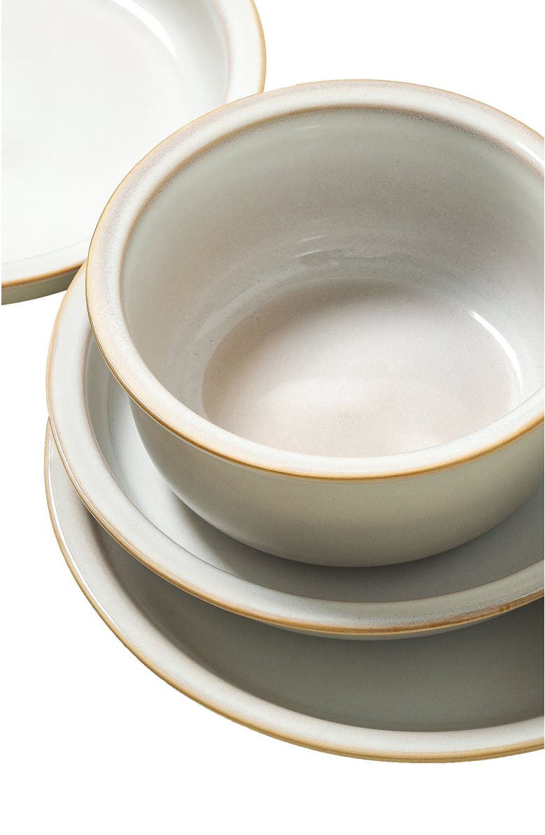 Stone Lain Slate Stoneware 12-Piece Dinnerware Set, Alternate, color, White
