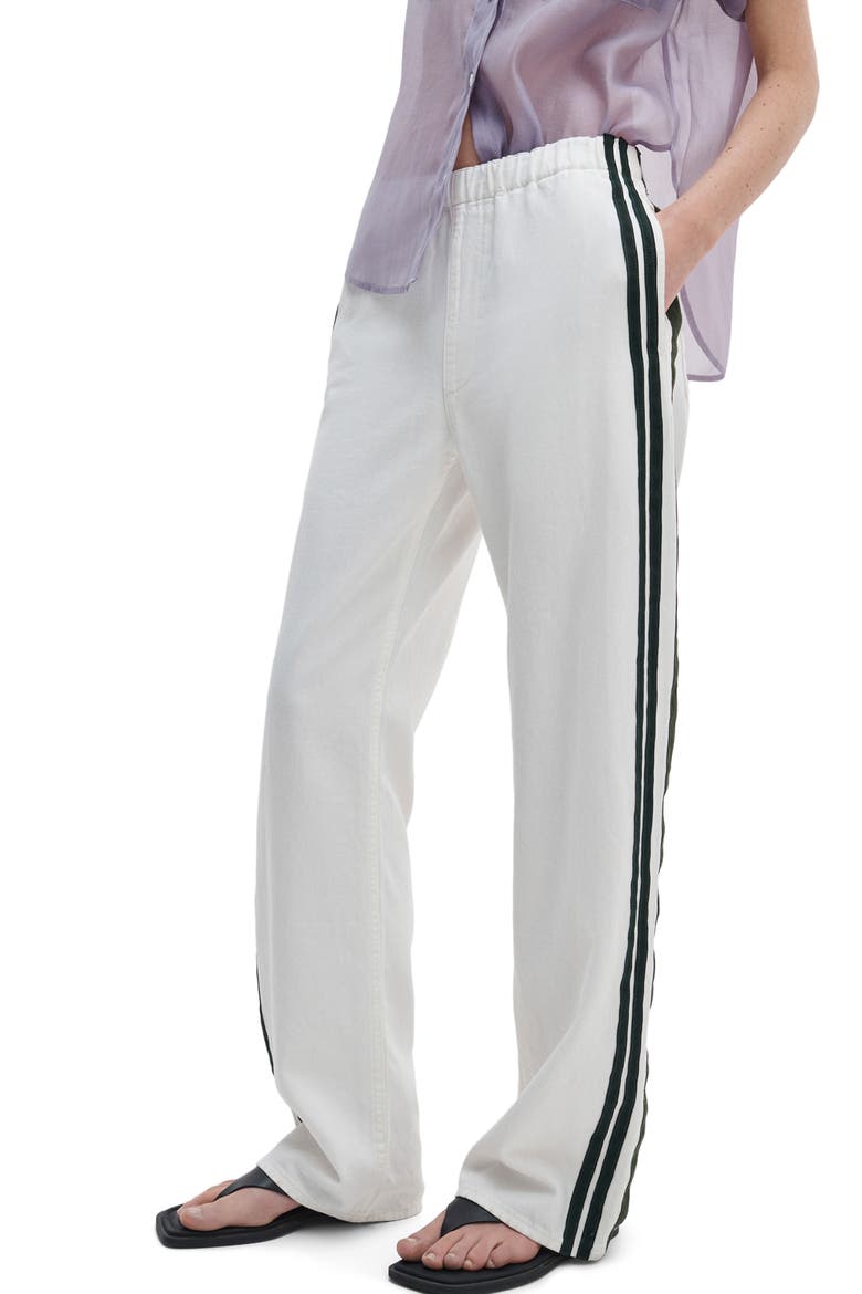 Featherweight Logan Pull-On Wide Leg Track Pants, Alternate, color, WHITESPORT