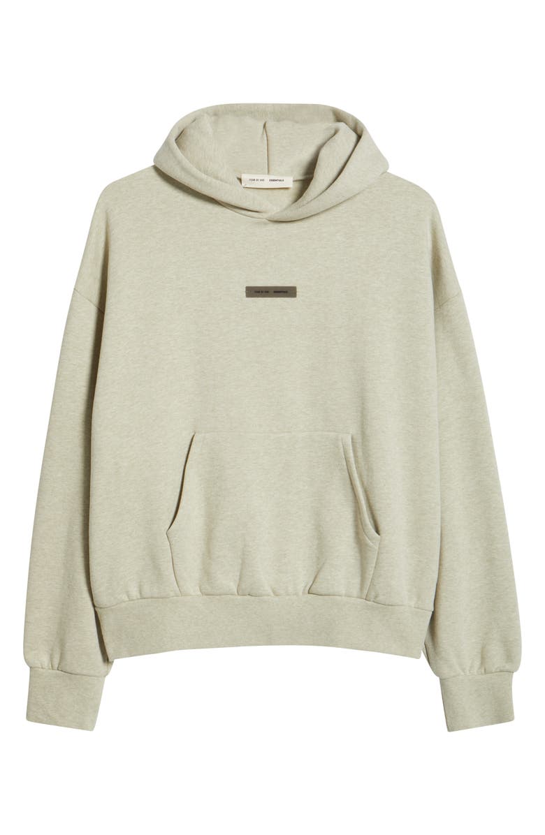 Fear of God Essentials Classic Fit Fleece Hoodie, Alternate, color, Heather Stone