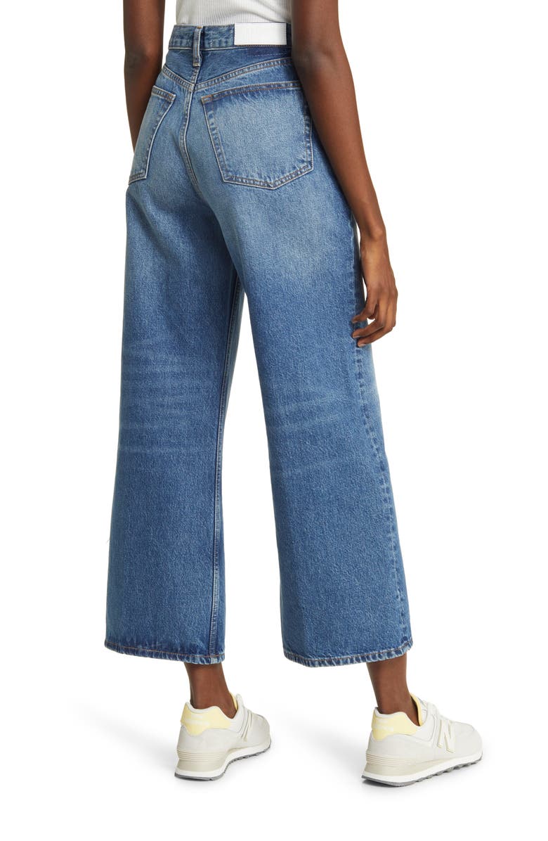 Re/Done Wide Leg Crop Nonstretch Jeans, Alternate, color, 