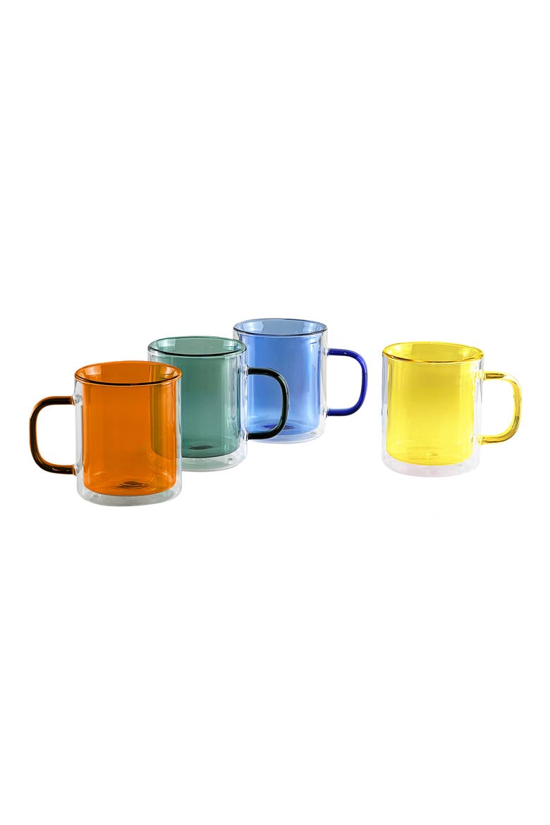 Cubo Set of 4 Double-Wall Mugs, Main, color, MULTI